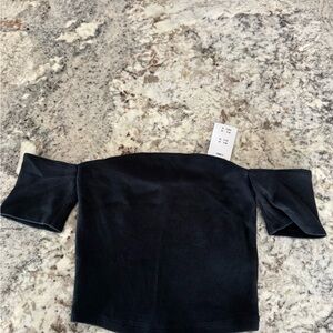 Abercrombie & Fitch Black Ribbed Top